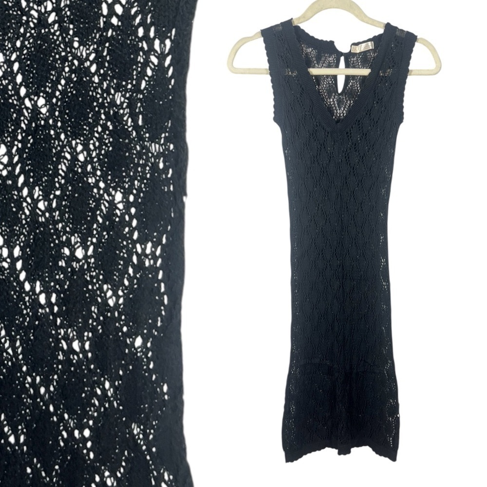 Old Navy Y2K Perfect Fit Knit Crochet Mini Dress Small
